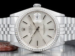 Rolex Datejust 36 Argento Jubilee 16234 Silver Lining